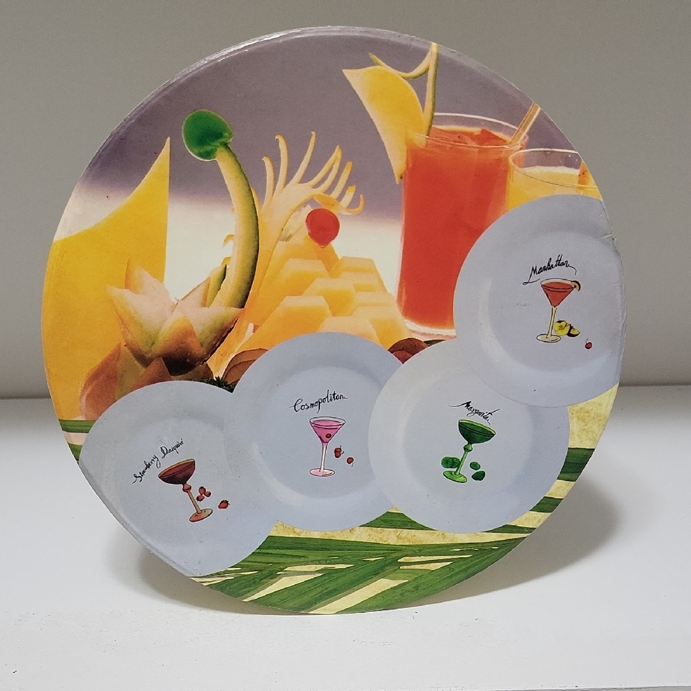 Colorful Cocktail Plates